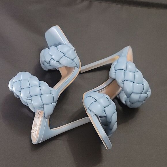 BRAND NEW STEVE MADDEN WOMEN"S CHUNKY BRAIDED STRAP KENLEY HEELED SANDAL G1 - Picture 13 of 16